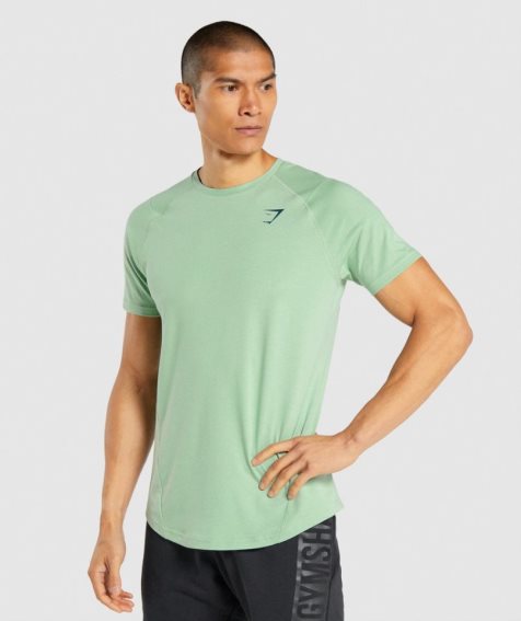 Men's Gymshark Bold T-Shirts Green | NZ 9AGYWJ